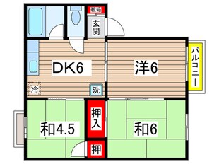 グリーンハイツの物件間取画像